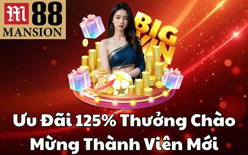 Ưu Đãi 125% Thưởng Chào Mừng Thành Viên Mới